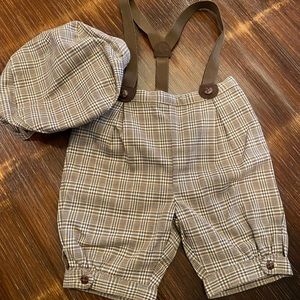 NWT Janie and Jack Layette suspenders set!
